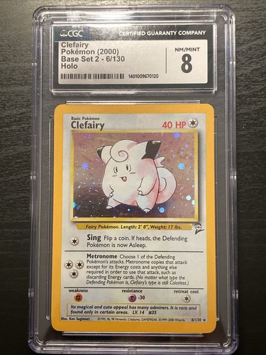 Clefairy graded CGC 8 for sale on eBay