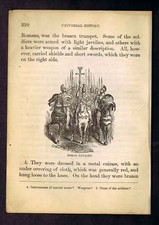  Roman Calvary & Galley- 1860 Wood Engraving