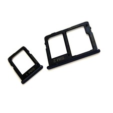 1 Set Sim Card Tray Holder Socket SD Slot For Samsung J4 J4 PLUS 2018 Black