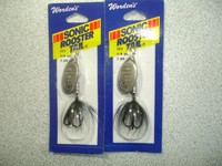 2 X Yakima Bait , Wordens , 1/4 Oz , Sonic Rooster Tail Spinners - Black - 2 X Yakima Bait , Wordens , 1/4 Oz , Sonic Rooster Tail Spinners - Black -