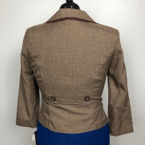 Blazer donna Nikki Mac taglia 7 stile vintage nuovo con etichette - Foto 4 di 8