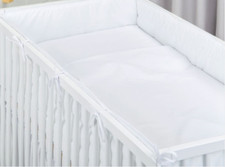 2 pc cot /cot bed bedding set nursery baby 100% cotton covers GREY PINK NAVY