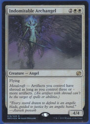 Magic the Gathering - 1 x FOIL RARE Indomitable Archangel (MM2) - Picture 1 of 1