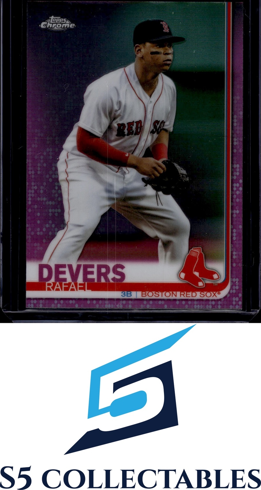 2019 Topps Chrome #184 Rafael Devers Pink Refractor 2026