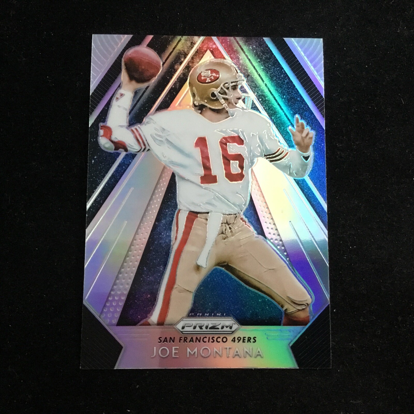 2018 Panini Prizm Apex Silver Prizm #A-24 Joe Montana HOF San Francisco 49ers
