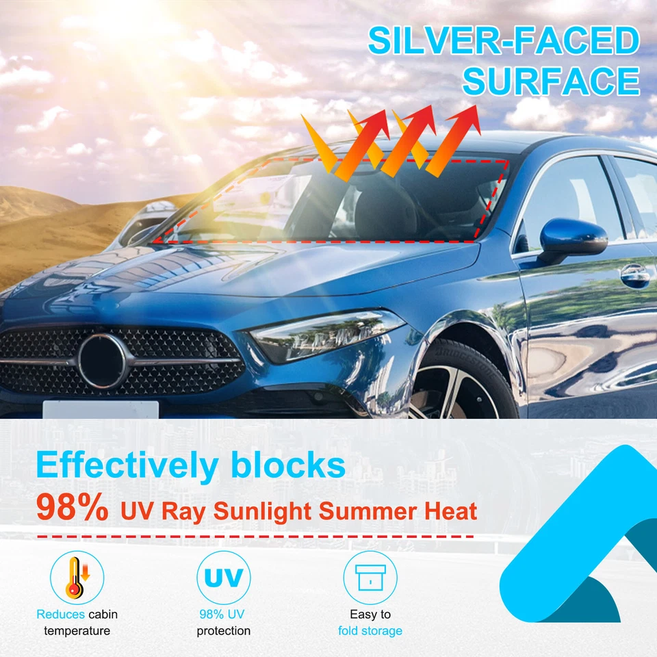 Parabrisas delantero parasol bloque UV para Mercedes-Benz clase A A200 2023 Foto 4 de 4