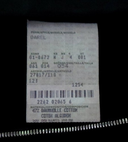 HUGO BOSS Mens Black Padded Coat XL - Picture 5 of 7
