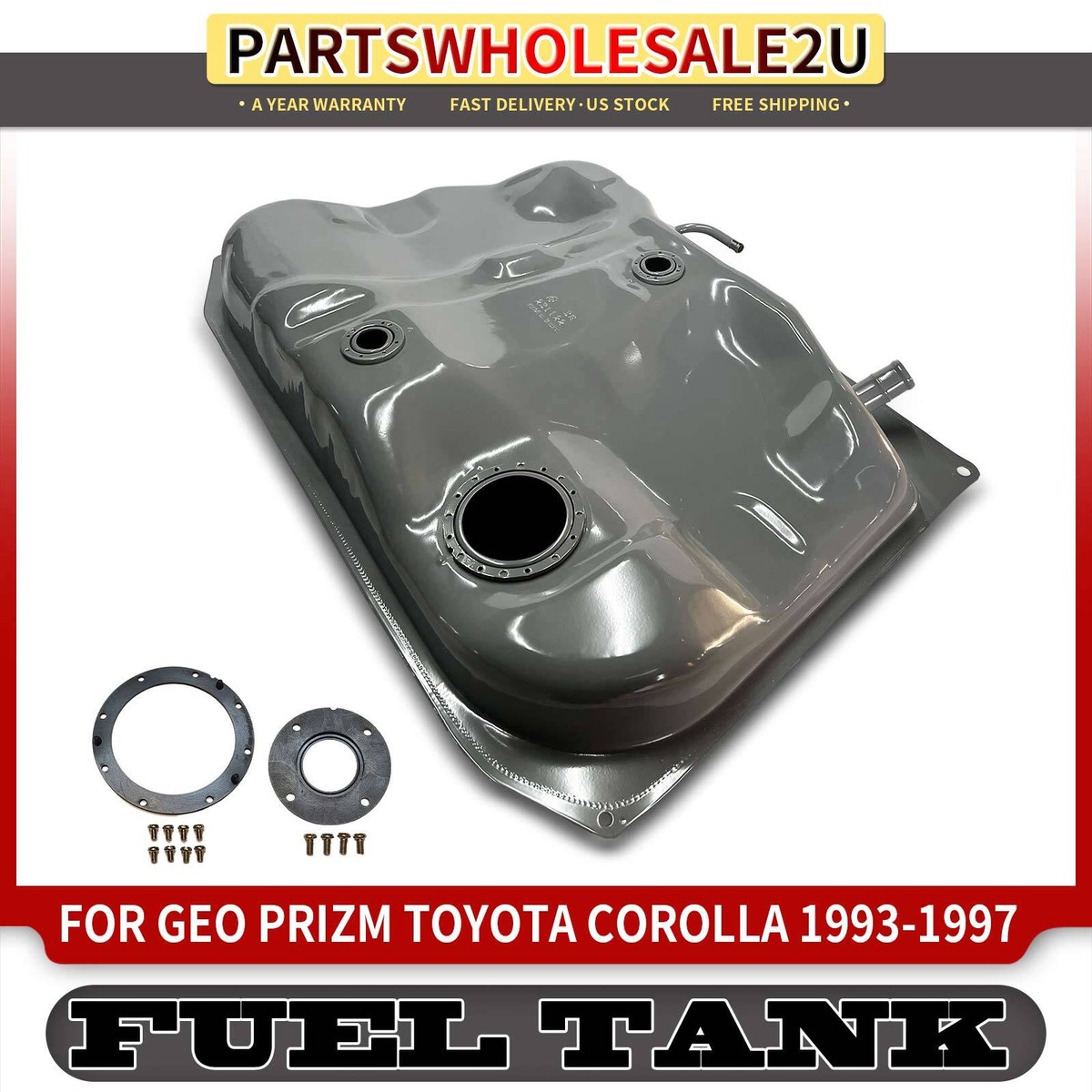 13 Gallons Fuel Tank for Geo Prizm Toyota Corolla 1993 1994-1997