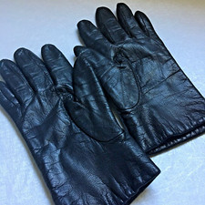 Vintage 1990s Wilsons The Leather Experts Black Gloves Thinsulate Thermal Size M