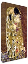 Quadro Moderno IL BACIO di Klimt Arredamento Arte Arredo Casa Stampa su tela