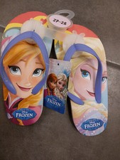 Disney Frozen toe post size 27 - 34 yellow - pink new