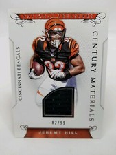 Jeremy Hill National Treasures Century Materials 82/99 Jersey Card Bengals