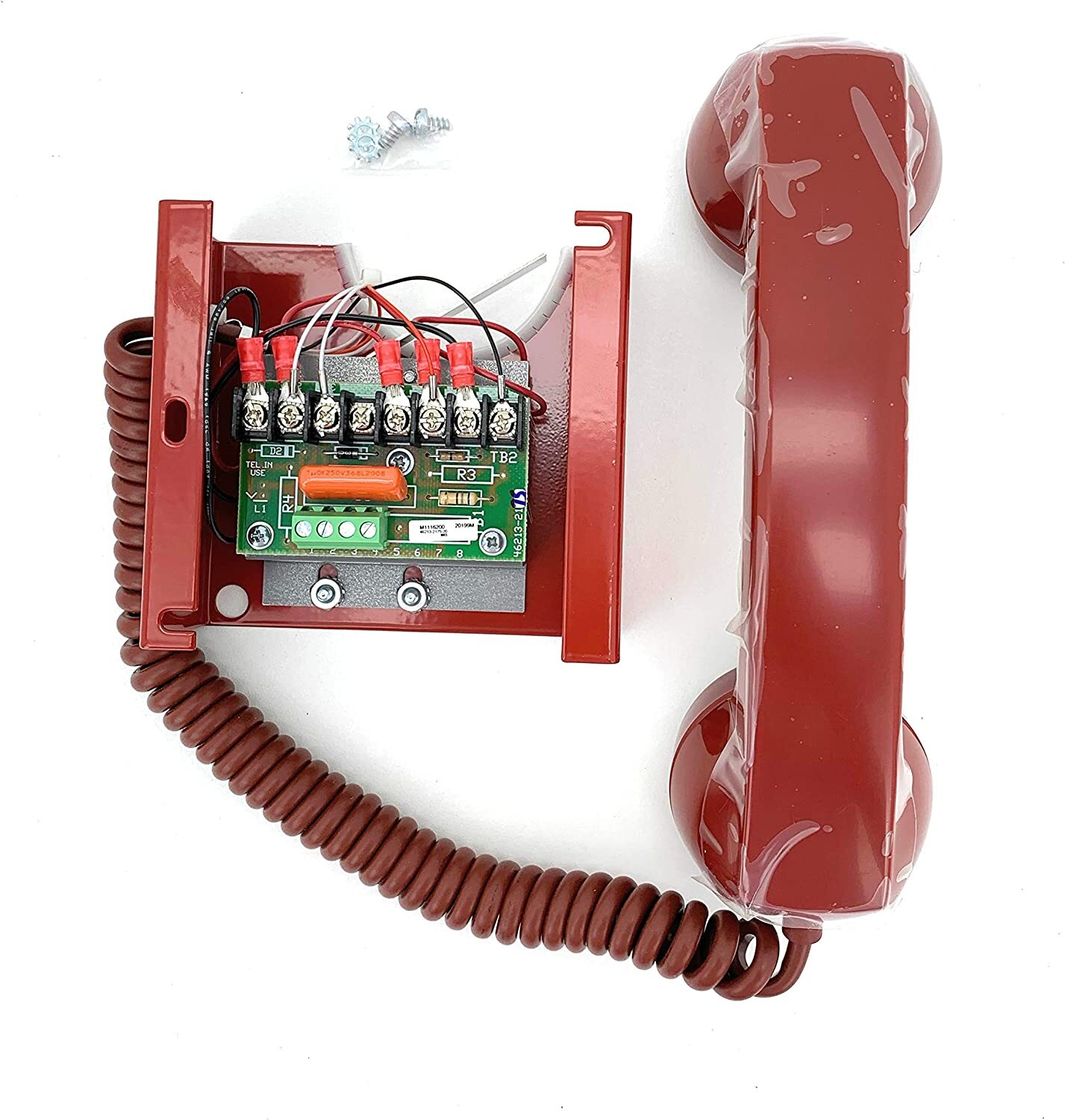 EDWARDS EMERGENCY LIFT HANDSET TELEPHONE WITH CORD RED 6830-4 NEW | eBay