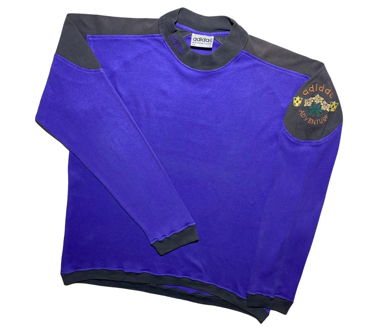 Man’s Vintage Long Sleeve Adidas Adventure Size D 50 Purple
