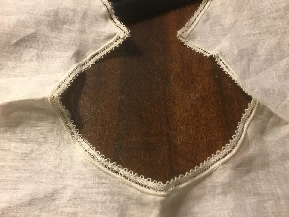 Vintage/Antique-Linen & Needlework-Collar-Ecru-19”W X 18”H-NICE-Excellent Cond- - Image 4 of 4