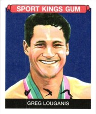SPORTS KINGS VOLUME FOUR 4 GREG LOUGANIS MINI CARD $0.99 VALUE BOX