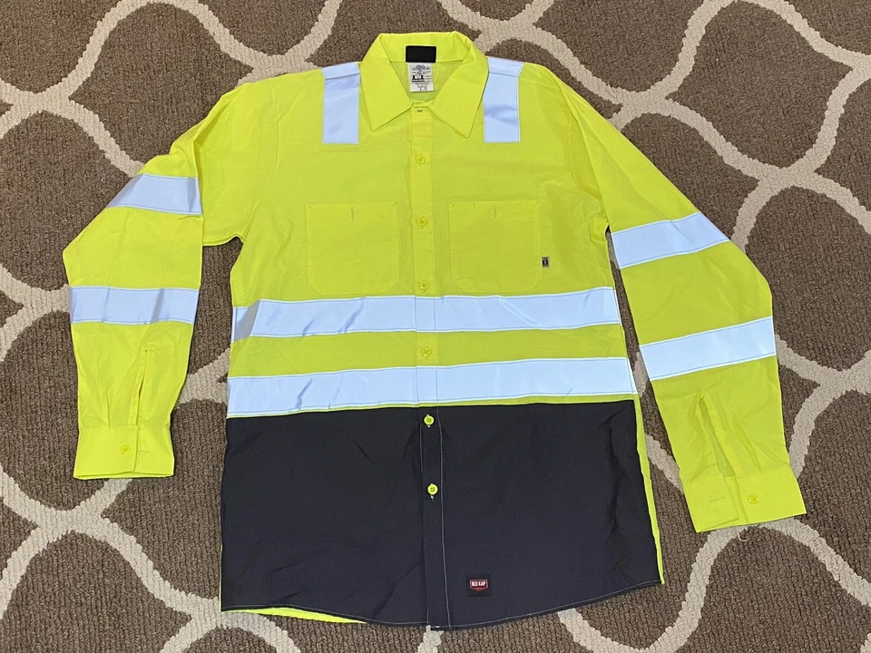 Red Kap Hi Vis Reflective Visibility Work Jacket Type R Class 3 Level 2 Medium - Image 2 of 4