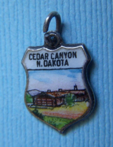 Vintage Cedar Canyon North Dakota shield sterling 