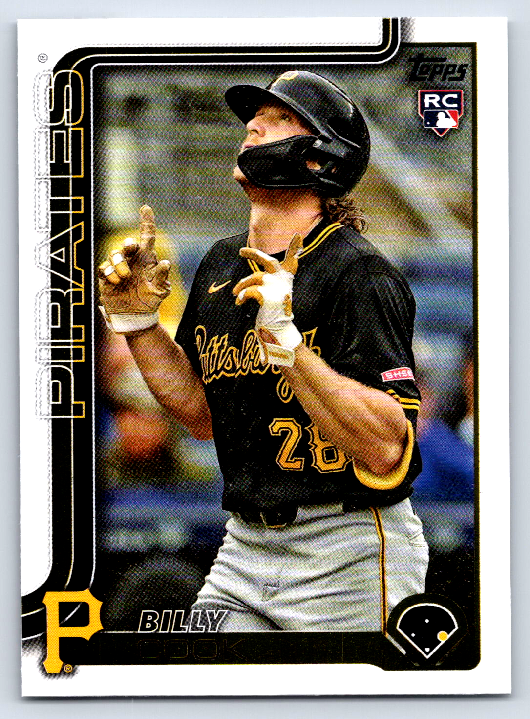 BILLY COOK RC 2025 Topps Series 2 #425 Pittsburgh Pirates Baseball ...