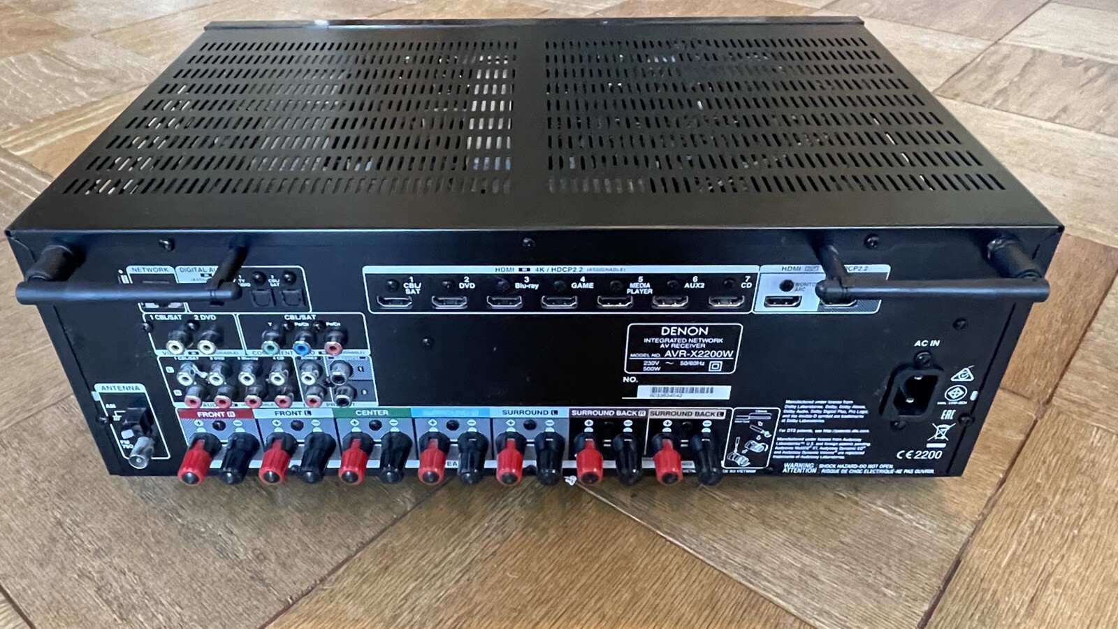 Spares/Repairs Denon AVRX2200W 7.2ch AV Receiver 150W 4K Dolby Atmos