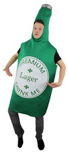 BEER COSTUME BOTTLE CAN NOVELTY FESTIVAL FANCY DRESS COSTUME MENS STAG NIGHT
