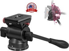 Cabezal fluido tr pode v deo compacto niveladora vertical/horizontal telesc pico