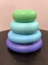 Lovevery Wood Stacking Stone Blocks Montessori Play Kit Toy Counting Educational
