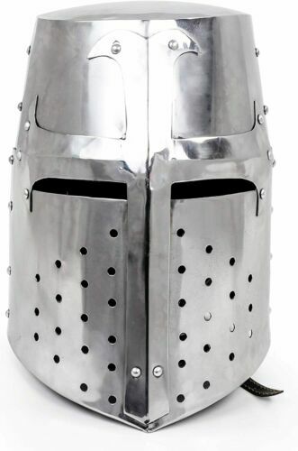 Disfraz espartano caballero armadura Barbuta templario casco usable regalo gu...