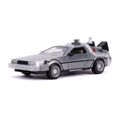 Jada Toys Delorean DMC-12 1:24 Modellauto Time Machine Silber