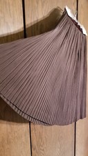 Vintage 1950s Rosecrest Brown Accordian Perma Pleat Skirt