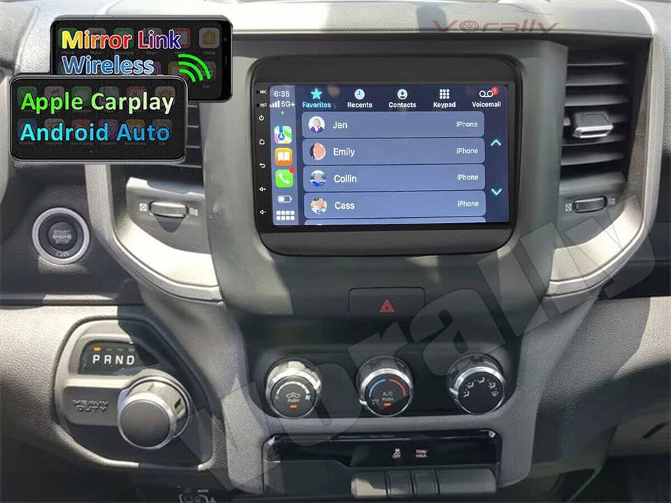 For Ram 1500 2500 3500  Radio Upgrade 2019-2023 Carplay er Android Ready +Camera - Image 2 of 4