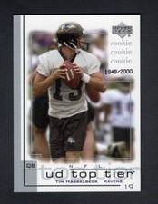 2001 Upper Deck Top Tier #190 Tim Hasselbeck Baltimore Ravens RC/2000