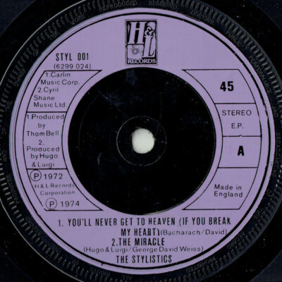(25) Stylistics - You'll Never Get To Heaven (If You Break My Heart) 7''
