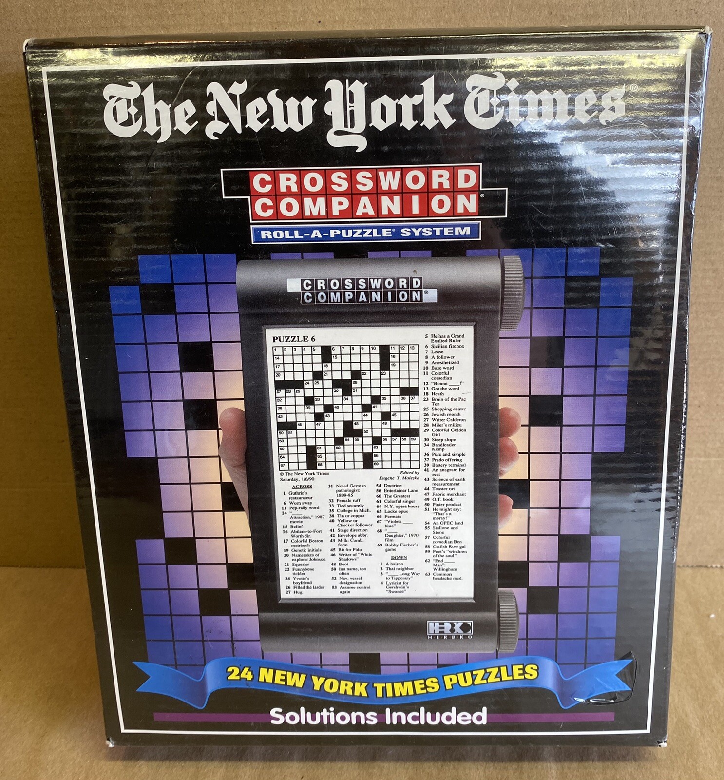 The New York Times Crossword Companion RollAPuzzle System NIB 1998 eBay