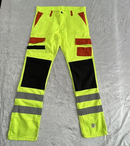 HASHOOB Herren Hi Viz Arbeitshose Cargo Combat Army Hose Grün 34 x 34 - Bild 2 von 10