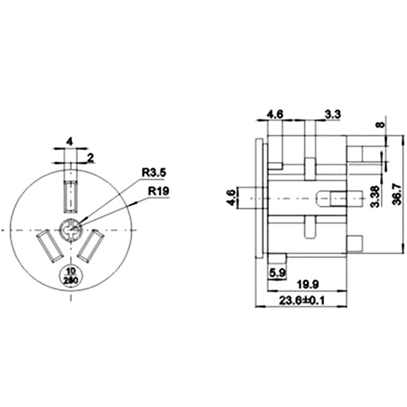 Australia Power Socket Outlet AU Plug Power Receptacle AC 240V 10A Black - image 4 of 4