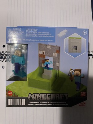 Mattel Minecraft Diamond Mine Playset with 2 inch Figure - Brand New ...
