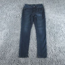 Seven7 Jeans Womens 10 Blue Denim Tummyless Slimmer Skinny 28x29 