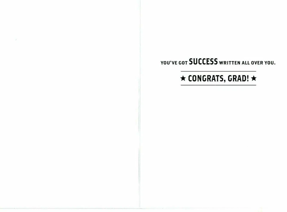 Shiny Congratulations Congrats  Graduate Graduation Wishes Greeting Card - Image 3 of 4