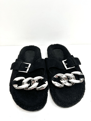 Marc Fisher Sandals Womens Size Leather Black Fresno