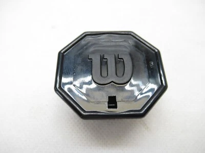 WILSON BLACK PRO STAFF STYLE BUTTCAP FOR TENNIS RACQUETS (#3: 4 3/8) + STAPLES