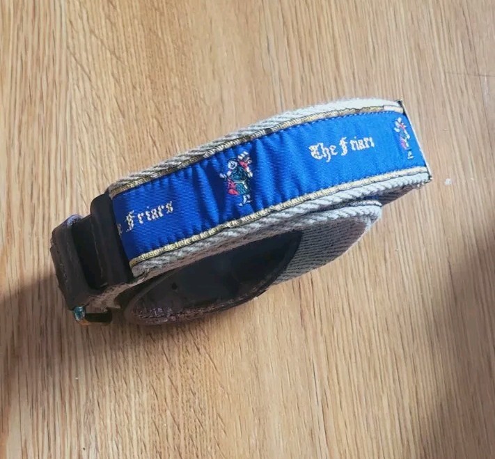 Leather Belt The Friars YRI Exeter NH  Size Canvas Brown Brass Preppy-image