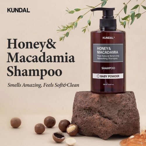 KUNDAL Honey & Macadamia Babypuder Shampoo & Behandlungsset 500ml Haarpflege - Bild 9 von 14