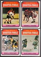 1974 O-Pee-Chee Lot of 8 STANLEY CUP Playoffs Cards EX+ OPC  Philadelphia FLYERS