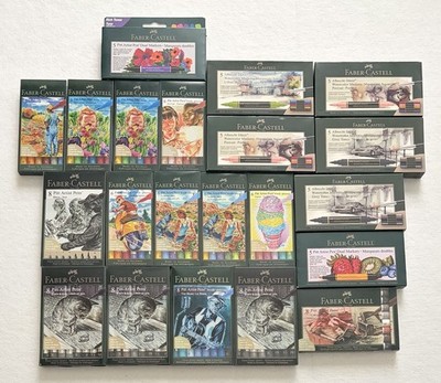 Faber-Castell Marker Lot - Albrecht Durer Watercolor & Pitt India Ink Dual Tip