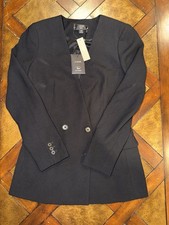 NWT J Crew French Girl Blazer 365 Crepe Black Size 00 H6285