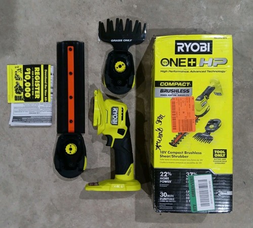 **BROKEN** RYOBI ONE+ HP 18V Compact Brushless Shear / Shrubber (Tool Only)