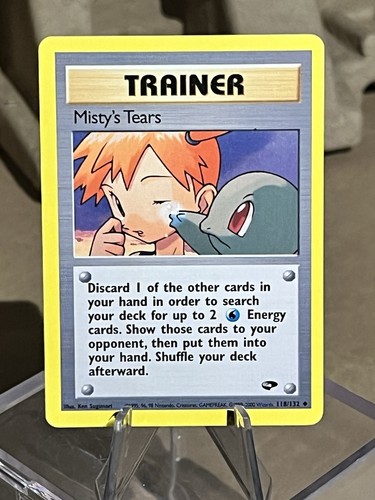 2000 Pokémon Misty's Tears 118/132 Gym Challenge Regular