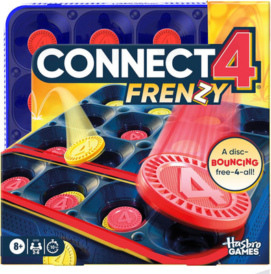 Connect 4 Frenzy Game | Bounce Discs 4 the Win | Family Party Games for Kids, Te