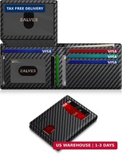 Wallet for Men Slim RFID Blocking Leather Credit Card Holder Wallet for 14 Cards